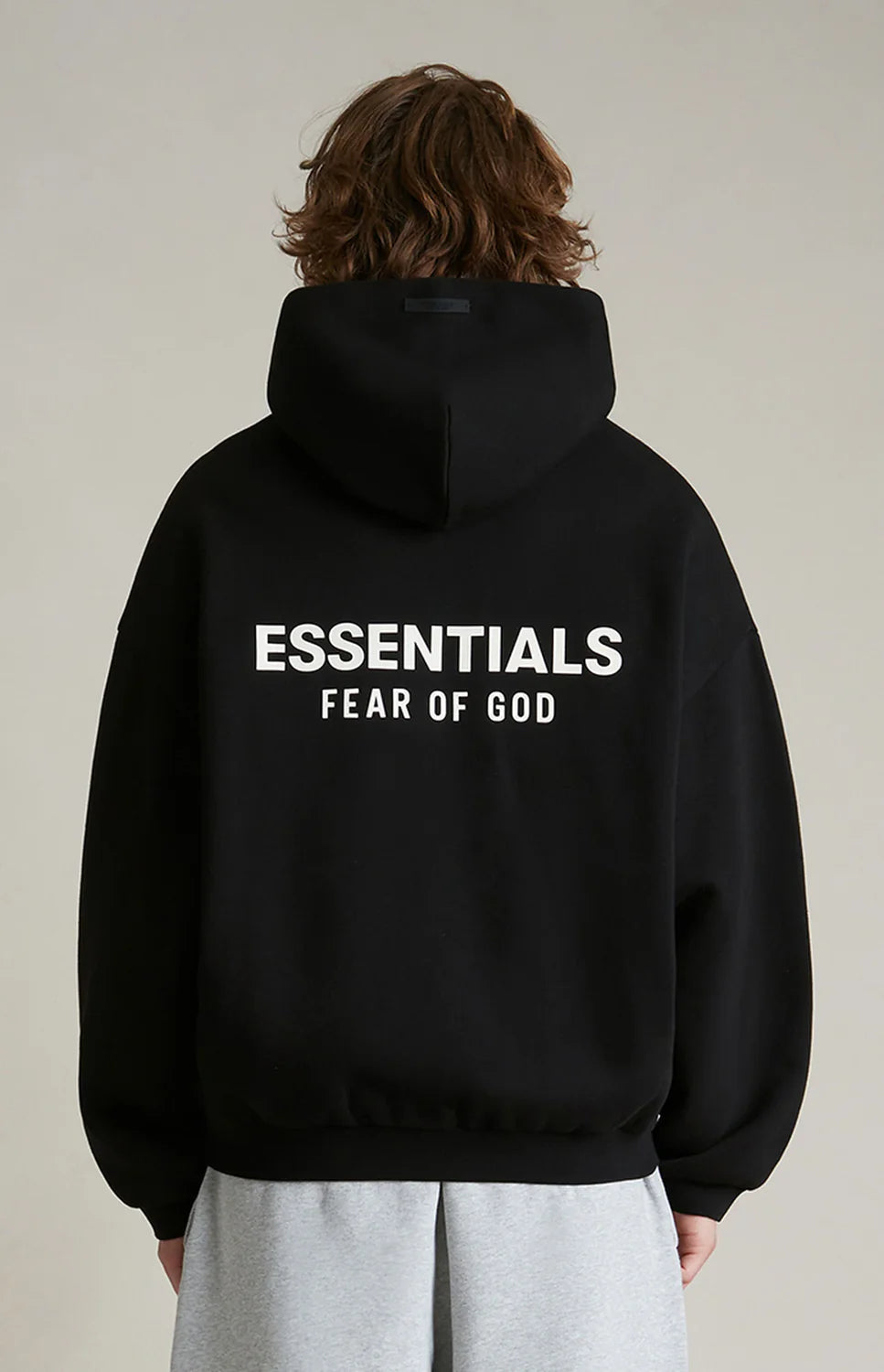HOODIE ESSENTIALS FW 24 "FLEECE BLACK"