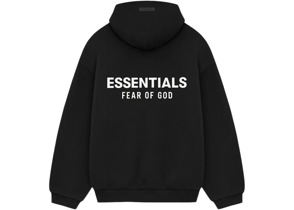 HOODIE ESSENTIALS FW 24 "FLEECE BLACK"